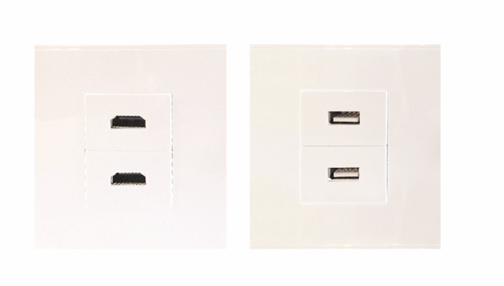 UK FACEPLATE HDMI/USB PORT